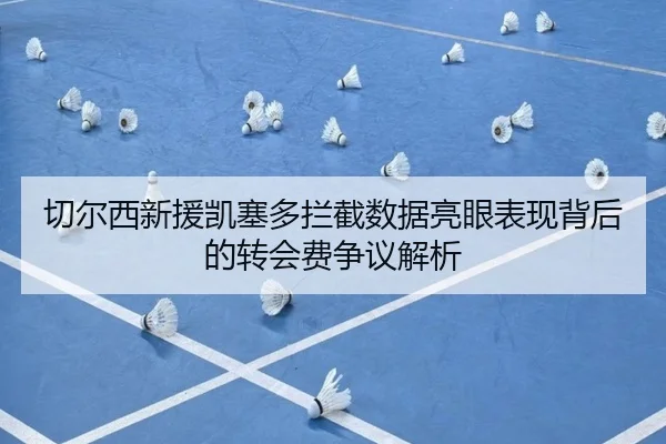 切尔西新援凯塞多拦截数据亮眼表现背后的转会费争议解析